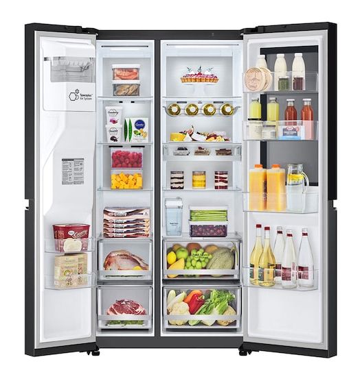 GSGE91EVAC Side-by-Side Kühl-/ Gefrierkombination 407 l / 221 l 220 kWh 1790 mm x 913 mm  (Schwarz) 