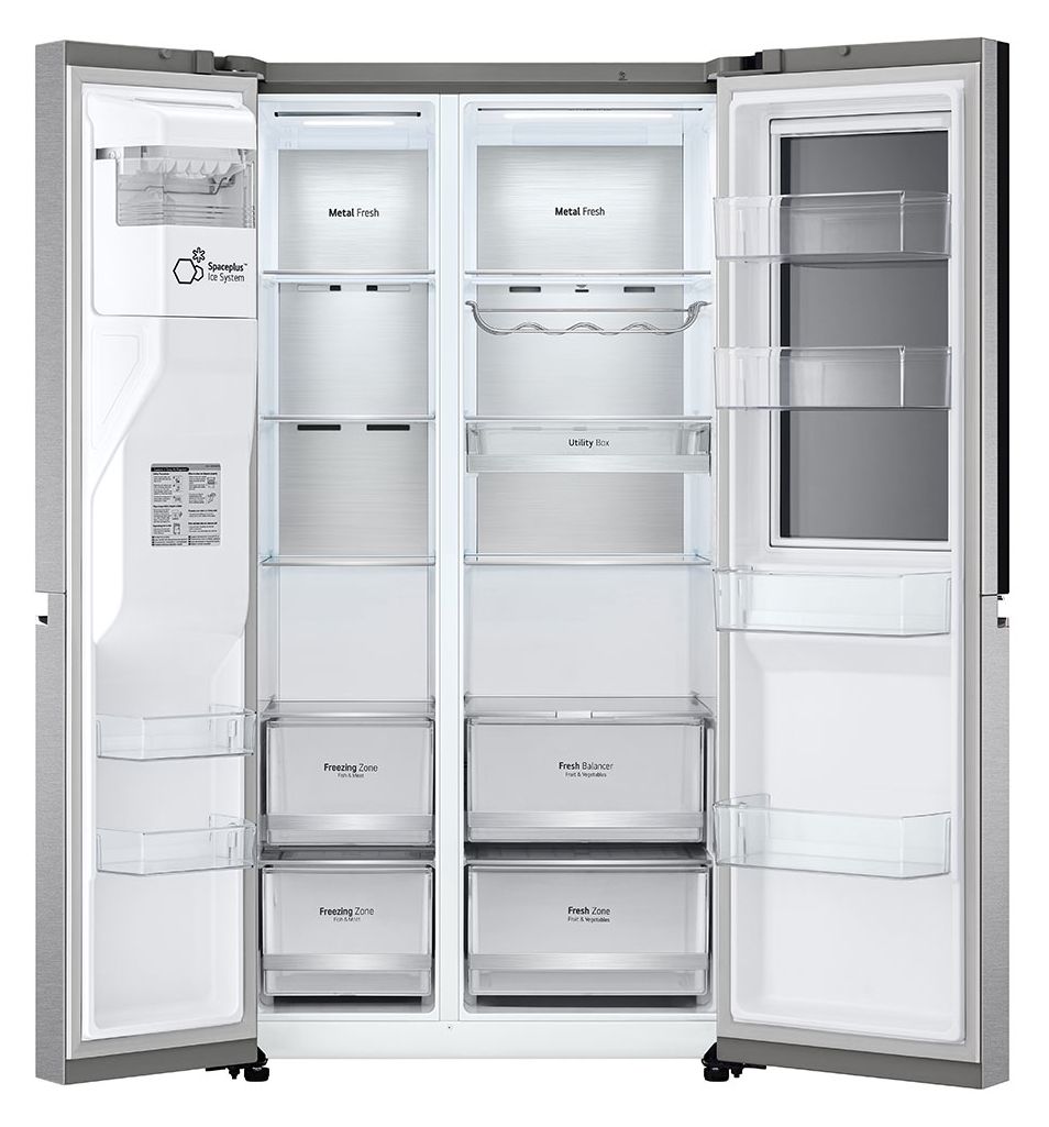 GSXE90MBDD Side-by-Side Kühl-/ Gefrierkombination 407 l / 221 l 276 kWh 1790 mm x 913 mm  (Edelstahl) 