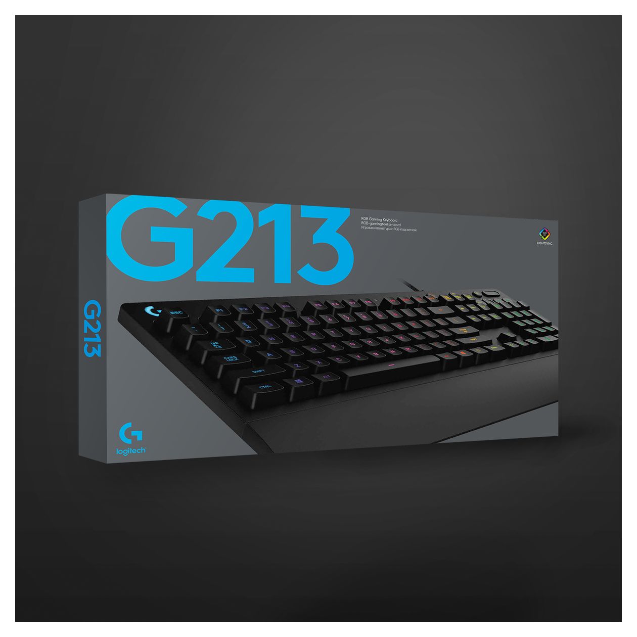 G213 RGB-LED Gaming Tastatur USB  (Schwarz) 