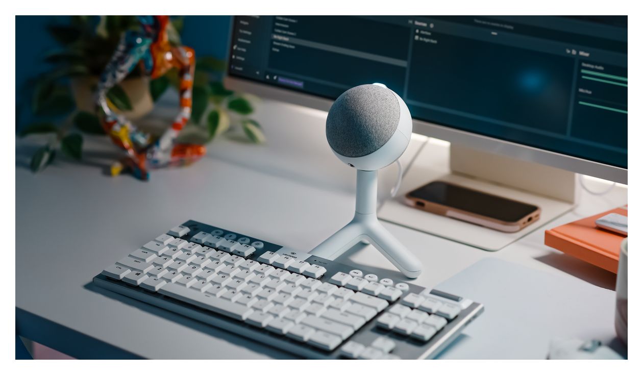 Yeti Orb Kabelgebunden Tischmikrofon 48 kHz USB  (Weiß) 