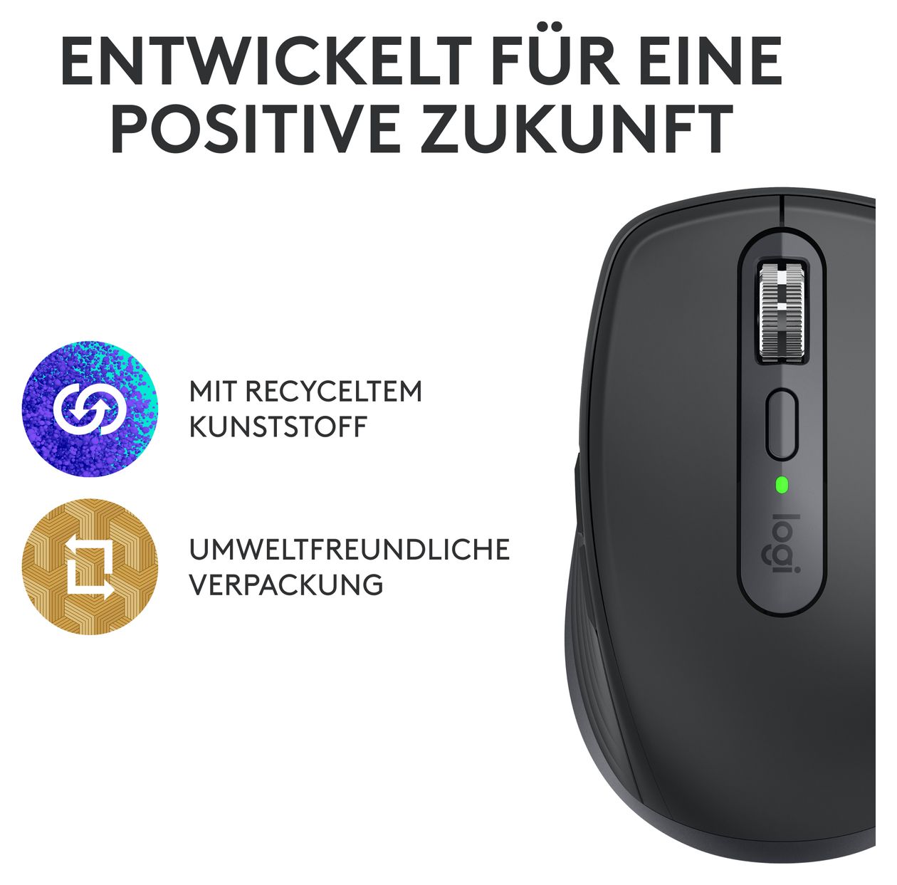 MX Anywhere 3S Compact 8000 DPI Büro Maus Laser  (Graphit) 