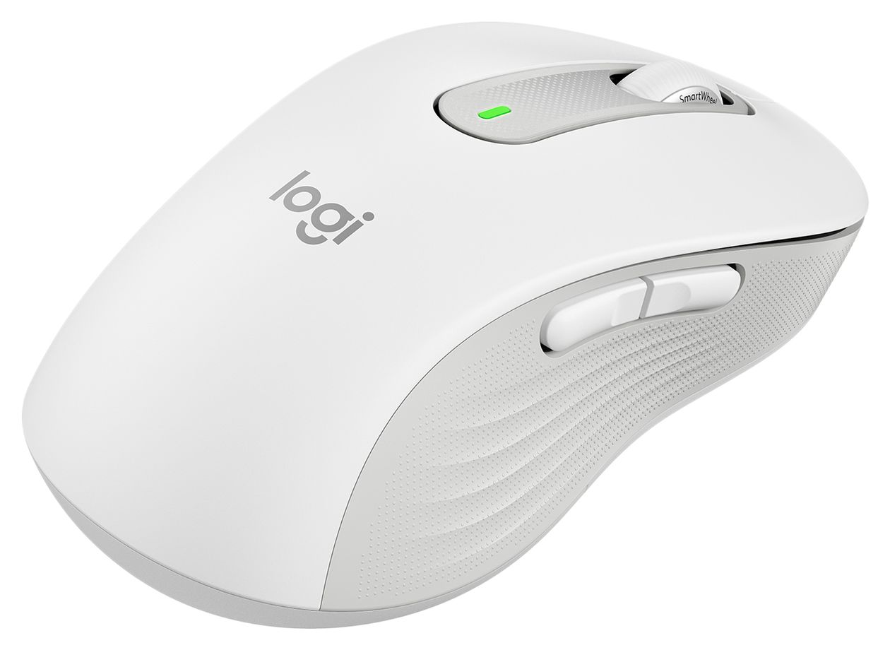 Signature M650 L Left 4000 DPI Büro Maus Optisch  (Weiß) 