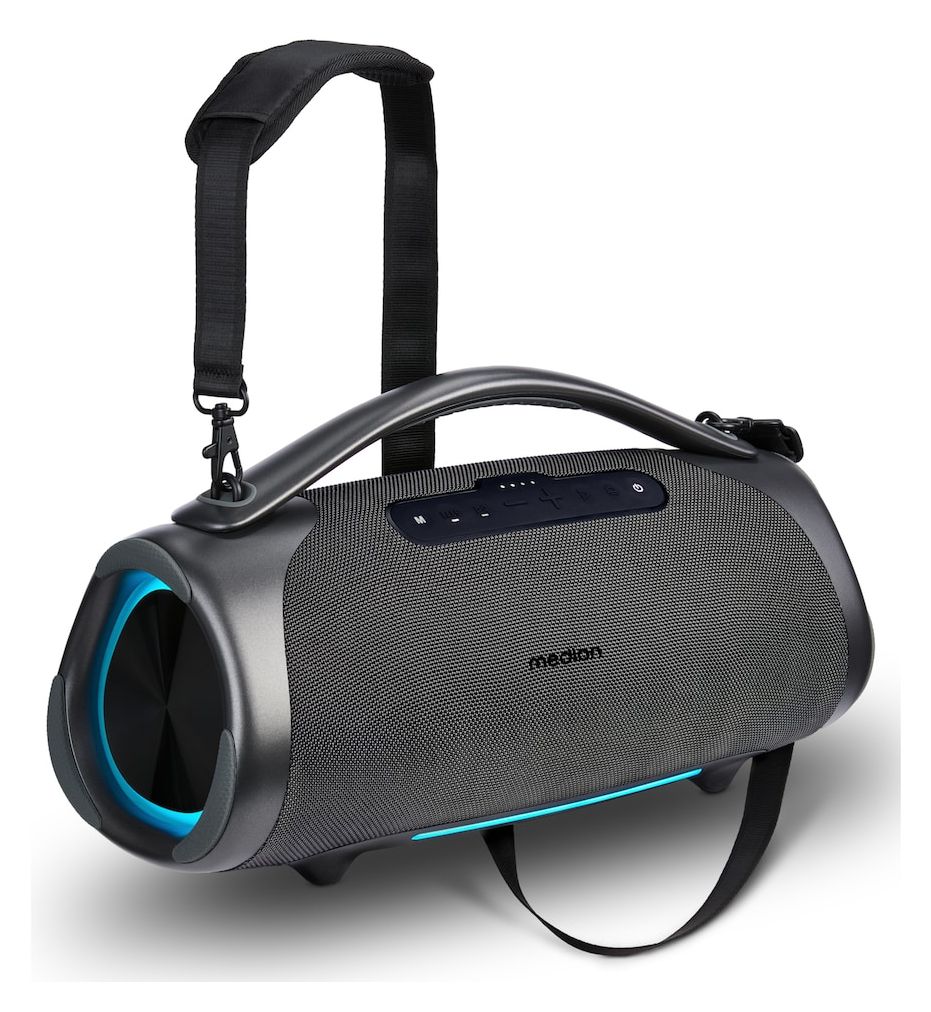 Life P61768 100 W Bluetooth Lautsprecher IPX7 Laufzeit bis 30 h  (Grau) 