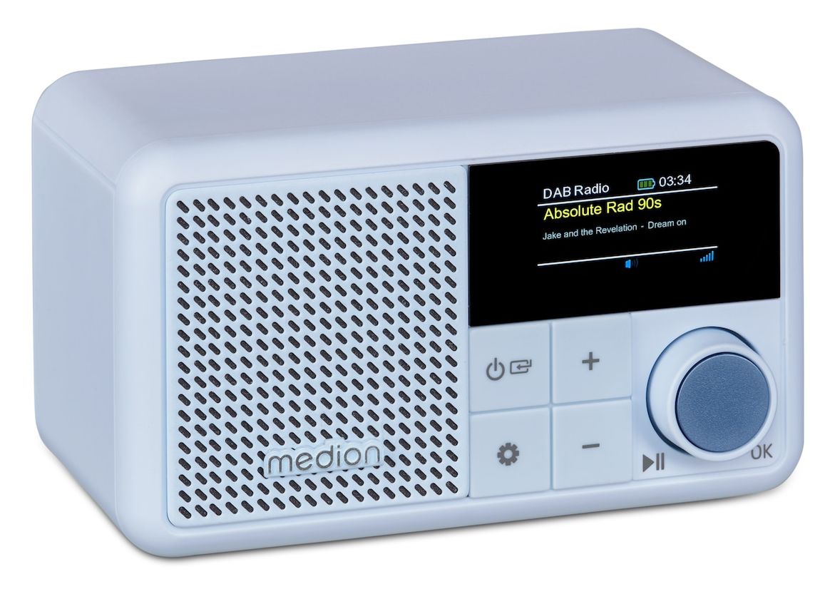 Life S66822 Bluetooth DAB+, UKW Radio Tragbar IPX1  (Aqua-Farbe) 