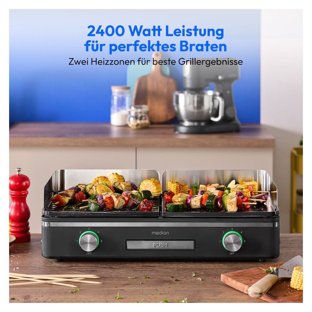 MD12027 2400 W  (Schwarz, Edelstahl) 