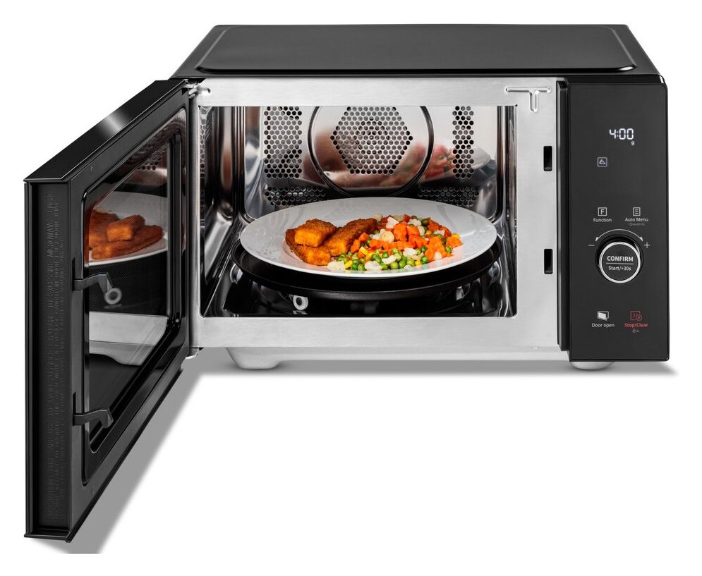 MD12041 Freistehende Mikrowelle 900 W Größe: mittel 10 Stufen Grill  (Schwarz) 