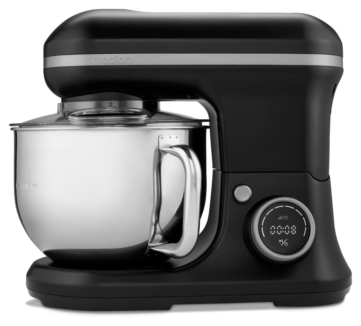 MD18420 1200 W Küchenmaschine 5 l  (Edelstahl/Schwarz) 