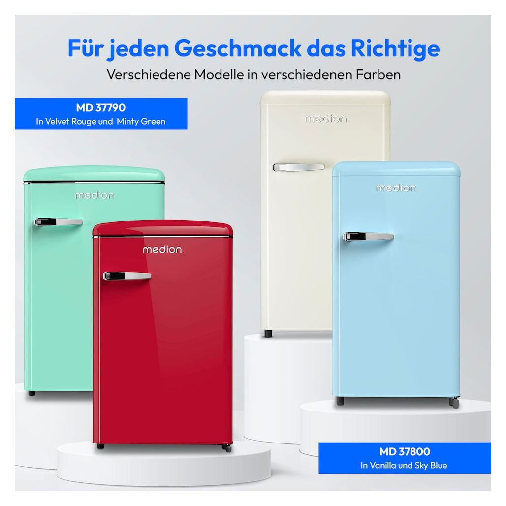MD37790 108 l / 95 l Kühlschrank freistehend EEK: D 110 kWh Jahr  (Rot) 