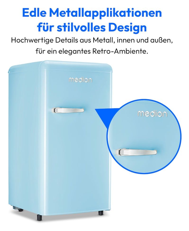 MD37800 91 l Kühlschrank freistehend EEK: E 85 kWh Jahr  (Blau) 