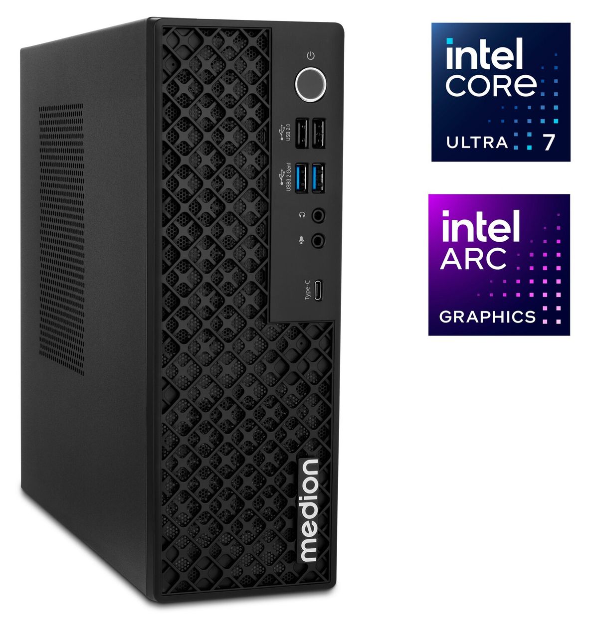 Picoworx T80III MD340025 Mini-PC 4,8 GHz Intel Core Ultra 7 1 TB SSD Windows 11 Pro 