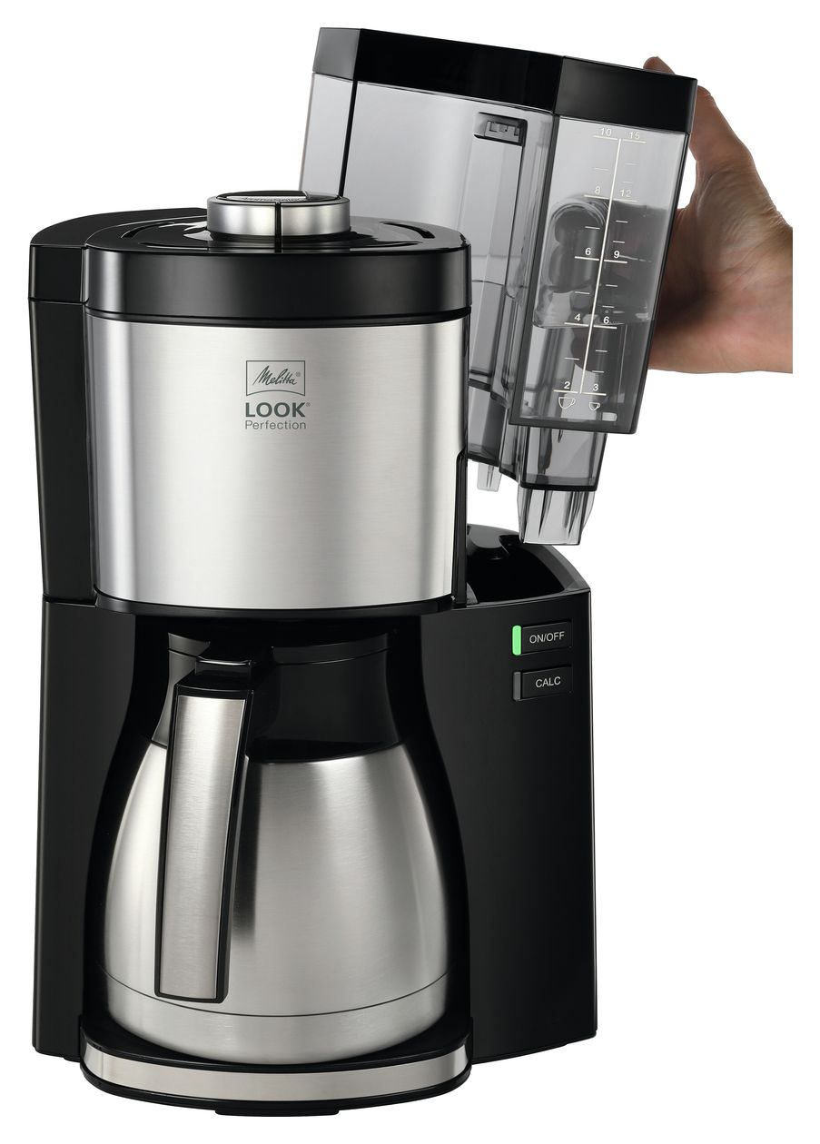 1025-16 Look V Therm Perfection 10 Tassen Thermo Filterkaffeemaschine 1,2 l  (Schwarz, Silber) 