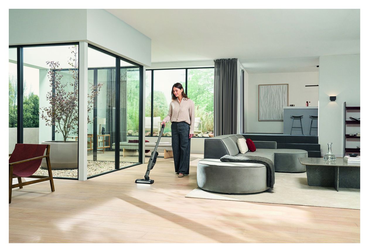 Triflex HX3 Hardfloor Handstaubsauger Beutellos bis 70 min Laufzeit 25,2 V HEPA  (Grau) 