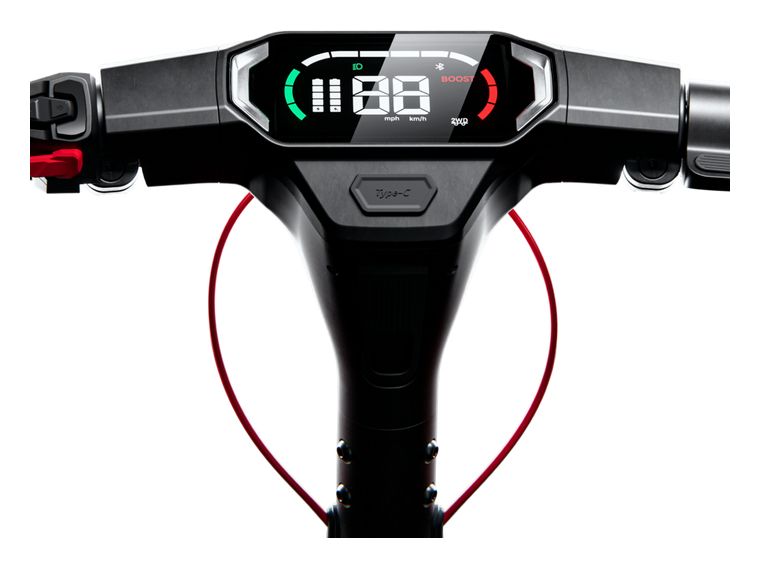 UT5 Max 2400 W E-Scooter 15,3 Ah 100 km Reichweite 34 kg  (Grau) 