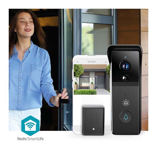 WIFICDP21BK SmartLife Video-Türsprechanlage  Wlan  (Schwarz) 