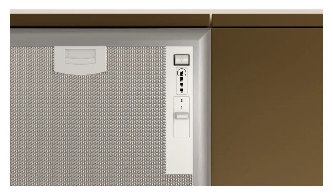D5655X2 Abluft/Umluft Dunstabzugshaube/Esse Einbau 53 cm (Silber) 