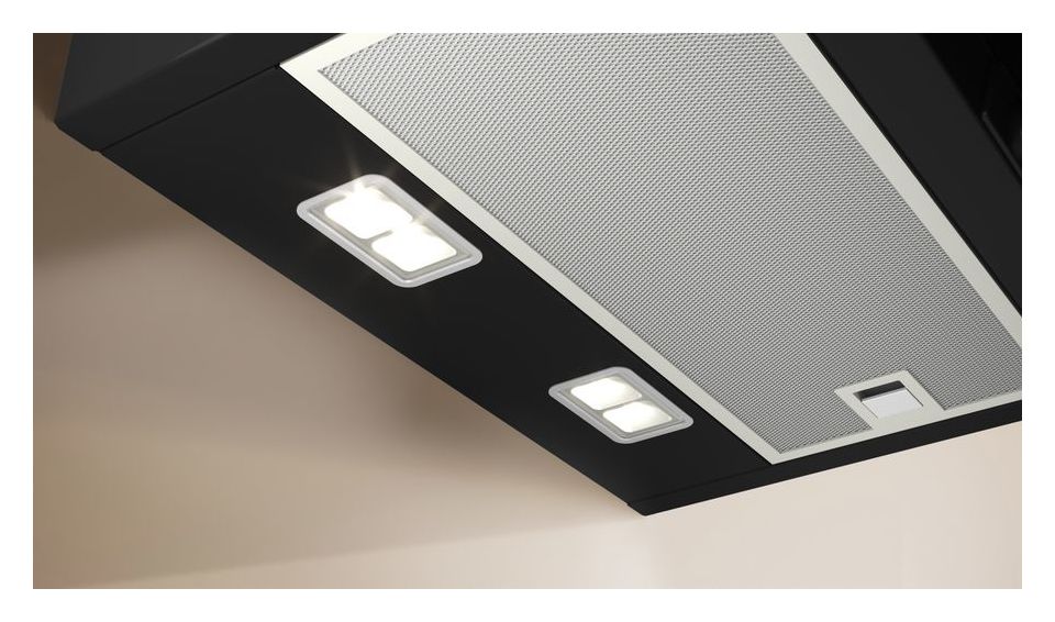 D65IFN1S0 Abluft/Umluft Dunstabzugshaube/Esse Wand 60 cm (Schwarz) 