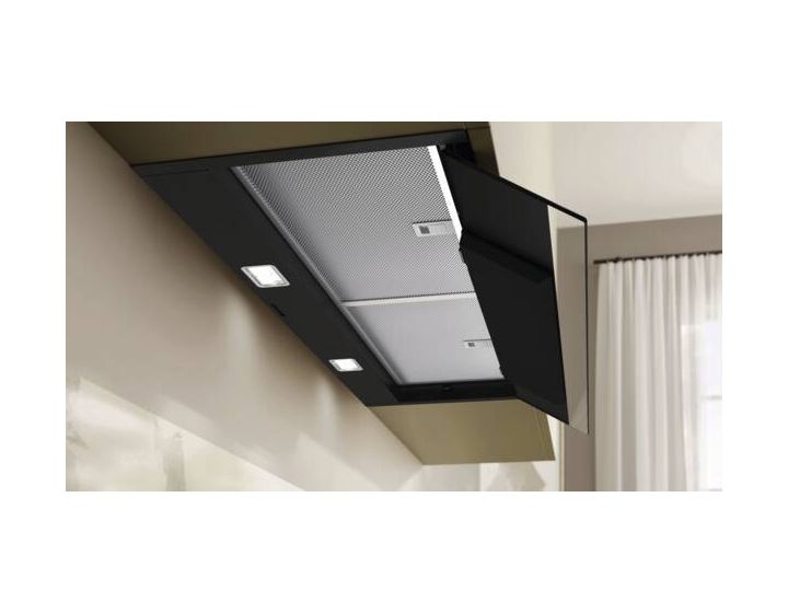 D97XDP2S0 Abluft/Umluft Dunstabzugshaube/Esse Unterbau 90 cm (Schwarz) 