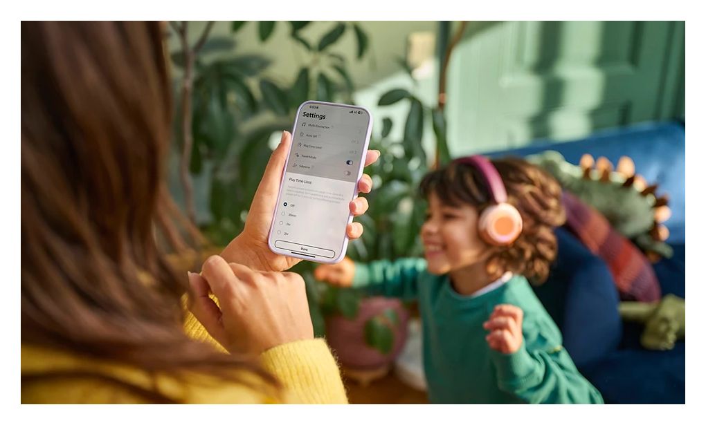 TAK4200MP/00 Ohraufliegender Bluetooth Kopfhörer kabellos 45 h Laufzeit (Orange, Violett, Rose) 