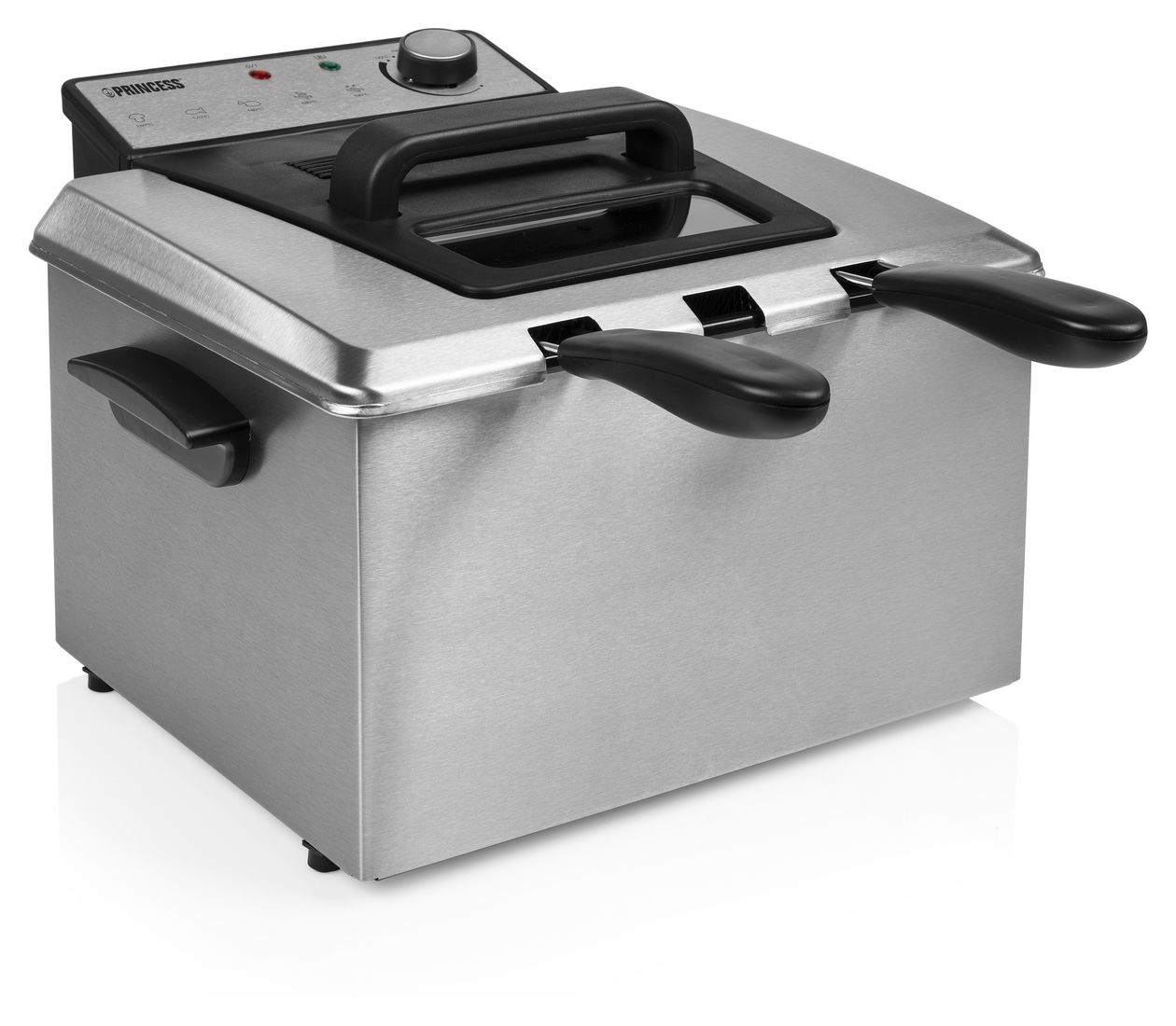 185000 Doppel Fritteuse 5 l 3270 W  (Schwarz, Edelstahl) 