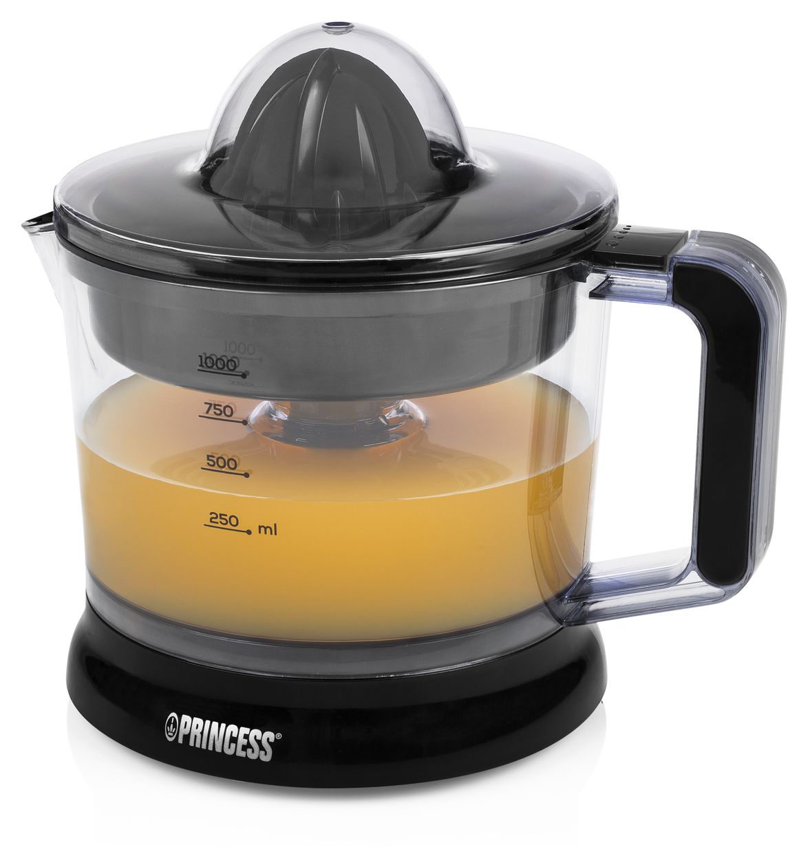 201004 Classic Zitruspresse 25 W (Schwarz, Transparent) 