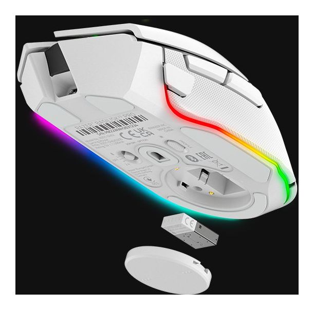 Basilisk V3 Pro 30000 DPI Gaming Maus Optisch  (Weiß) 