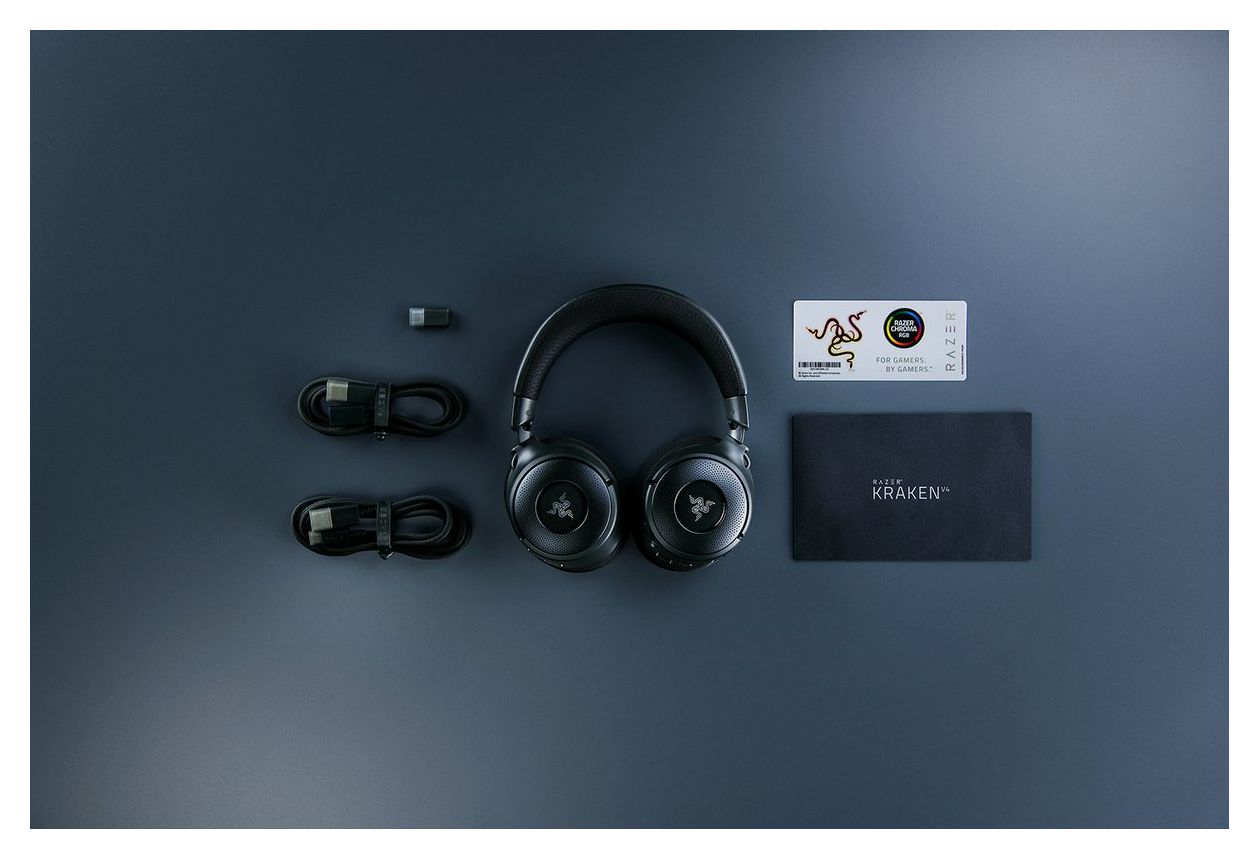 Kraken V4 Ohraufliegender Bluetooth Kopfhörer kabellos 70 h Laufzeit USB Typ-A  (Schwarz) 