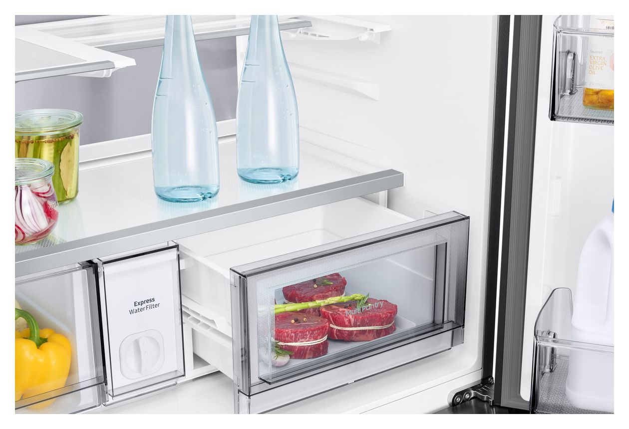 RM90F67CEC Side-by-Side Kühl-/ Gefrierkombination French Door 399 l / 224 l 363 kWh NoFrost 1853 mm x 912 mm  (Schwarz) 