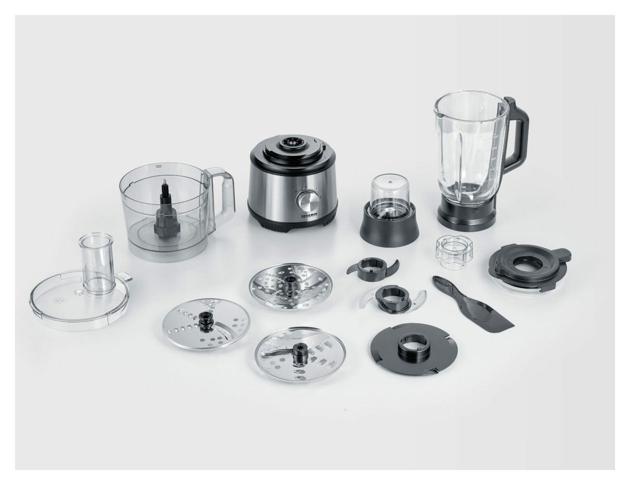 KM3892 1200 W Küchenmaschine 1,5 l (Schwarz, Edelstahl, Transparent) 
