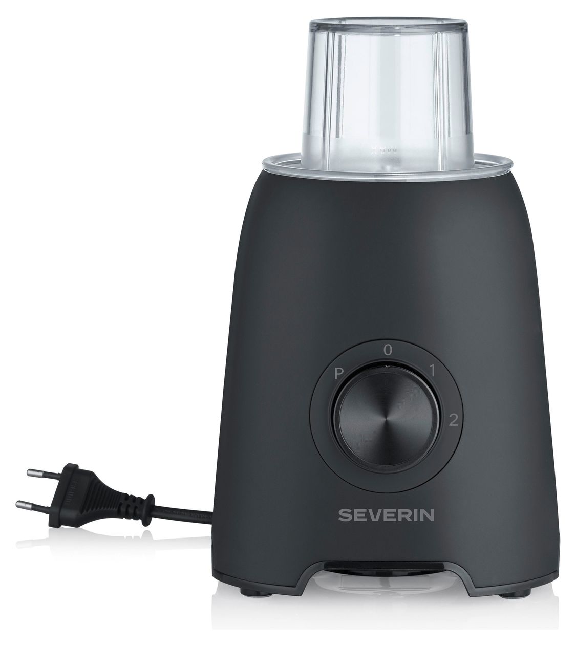 SM3724 1,5 l Standmixer 2 Geschwindigkeiten 600 W (Schwarz, Transparent) 