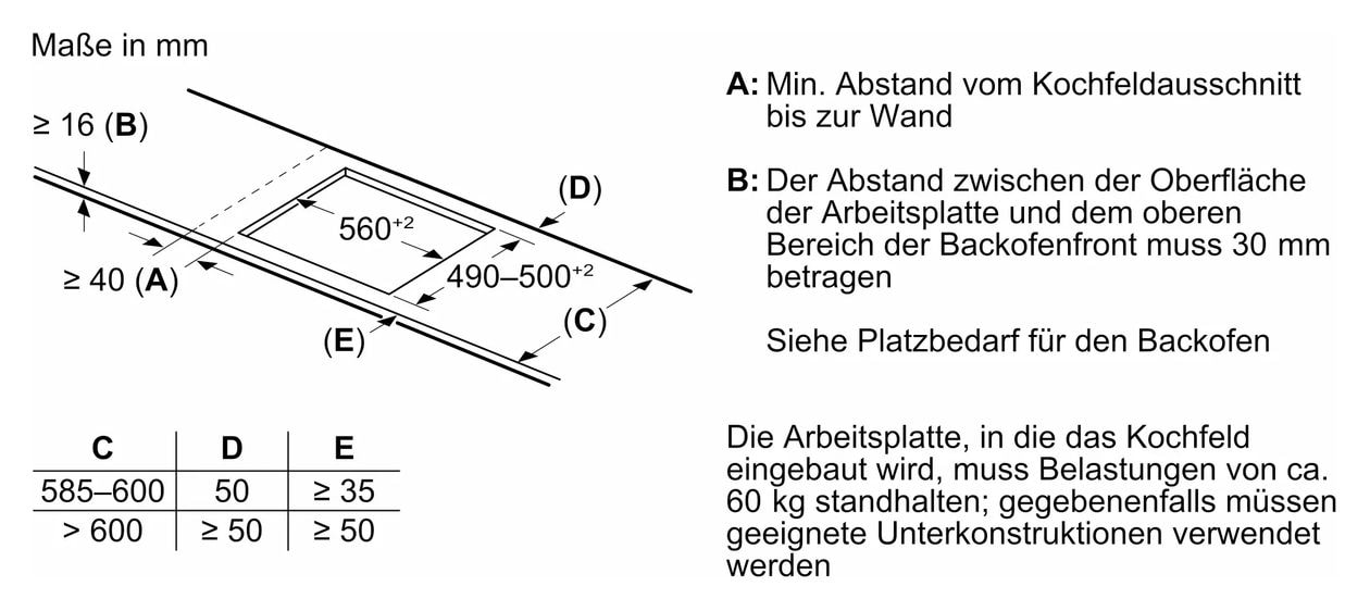 EQ51I6BMAT (HB237GBB3 + EH61ABFB5E) Backofen-Set groß AutoClean Ecoclean mit autarkem 60 cm Induktions Kochfeld 