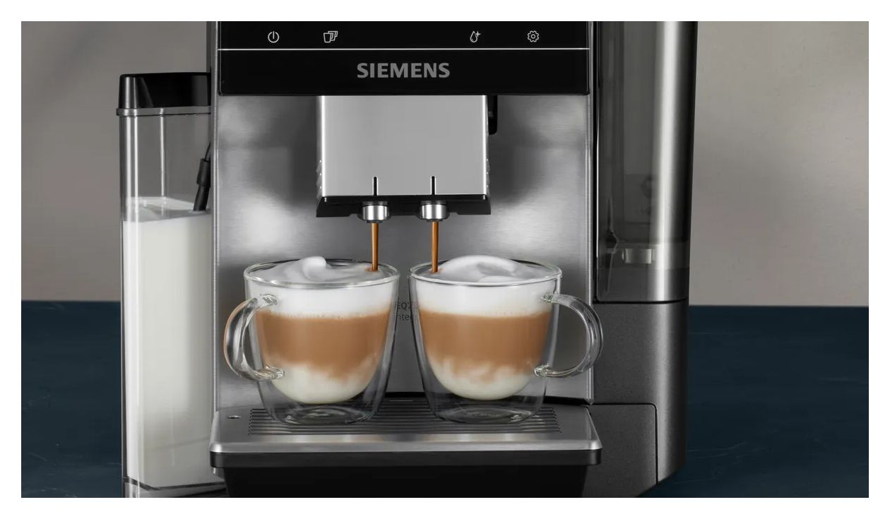 EQ700 TQ717D03 Kaffeevollautomat 19 bar 2,4 l 320 g AutoClean  (Schwarz, Edelstahl) 
