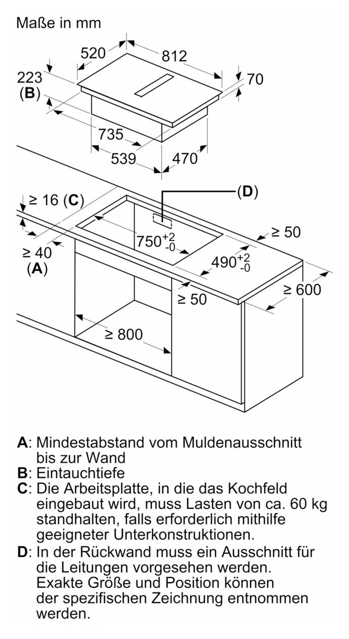 iQ700 EX87BHL26E autarkes 80 cm Induktionskochfeld 4 Kochzonen mit integriertem Dunstabzug 