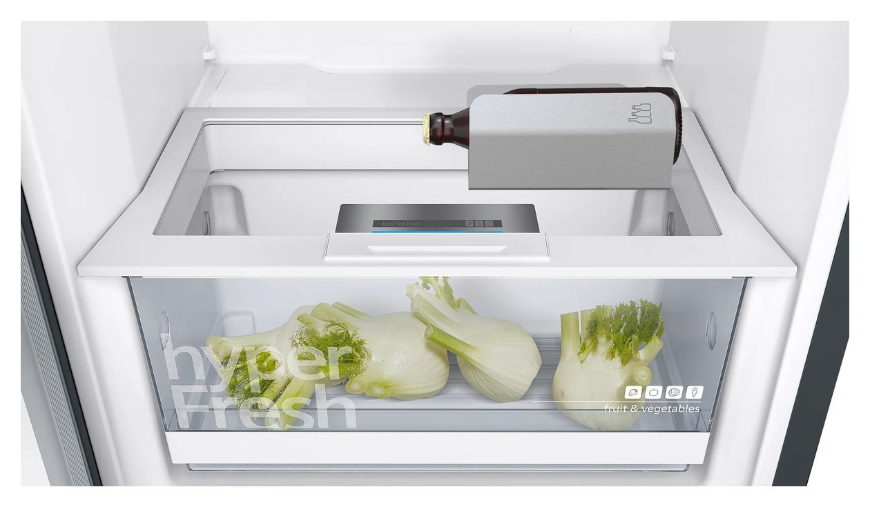 iQ300 KS36VGXDP 346 l / 346 l Kühlschrank freistehend EEK: D 93 kWh Jahr  (Schwarz) 