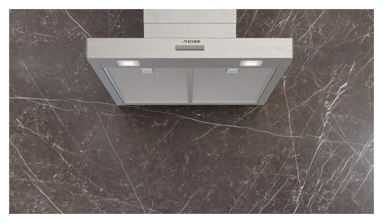 iQ300 LC65BCC30 Abluft/Umluft Dunstabzugshaube/Esse Wand 60 cm (Silber) 