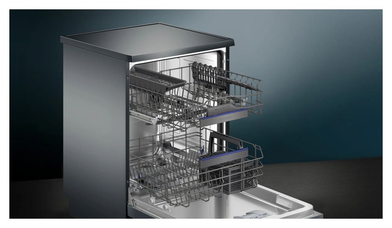 iQ300 SN23EC03ME 60 cm Geschirrspüler freistehend Sehr leise 14 Maßgedecke aquaStop Funktion Wärmetauscher/EfficientDry 
