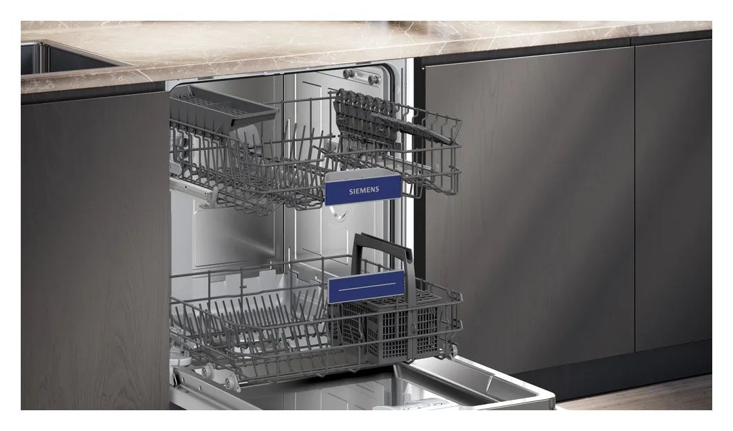 iQ300 SN53ES02UD 60 cm Geschirrspüler teilintegriert (ohne Front) Leise 13 Maßgedecke aquaStop Funktion Wärmetauscher 