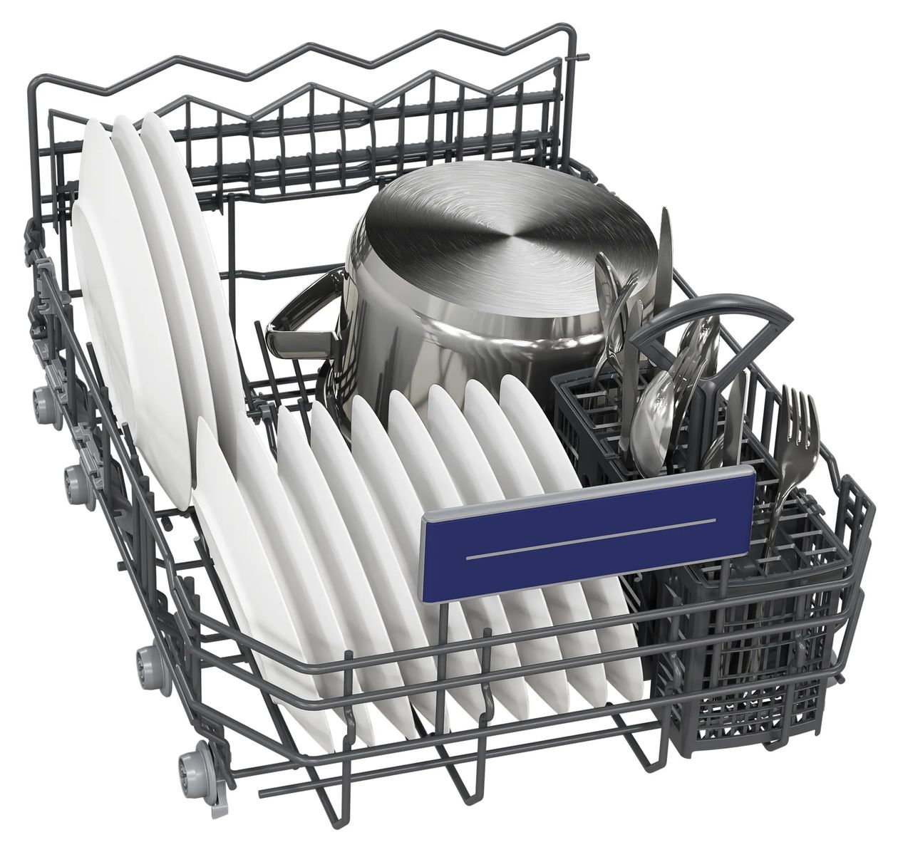 iQ300 SR53ES24KE 45 cm Geschirrspüler teilintegriert (ohne Front) Leise 10 Maßgedecke aquaStop Funktion Wärmetauscher 