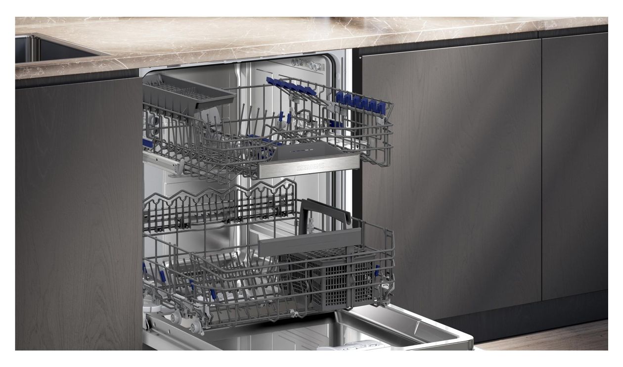 iQ300 SX63EX03BD 60 cm Geschirrspüler vollintegriert (ohne Front) Sehr leise 13 Maßgedecke aquaStop Funktion Wärmetauscher/Türöffnungstrocknung 