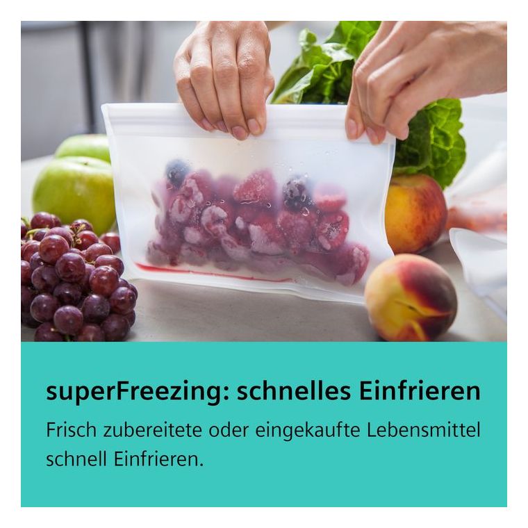 iQ500 KA95FPIEP Europäischer Side-by-Side Kühl-/ Gefrierkombination 309 l / 242 l NoFrost  (Edelstahl) 