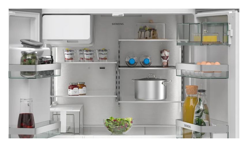 iQ500 KF96IAPEA Side-by-Side Kühl-/ Gefrierkombination 375 l / 199 l 327 kWh NoFrost 1830 mm x 905 mm  (Gebürsteter Stahl) 