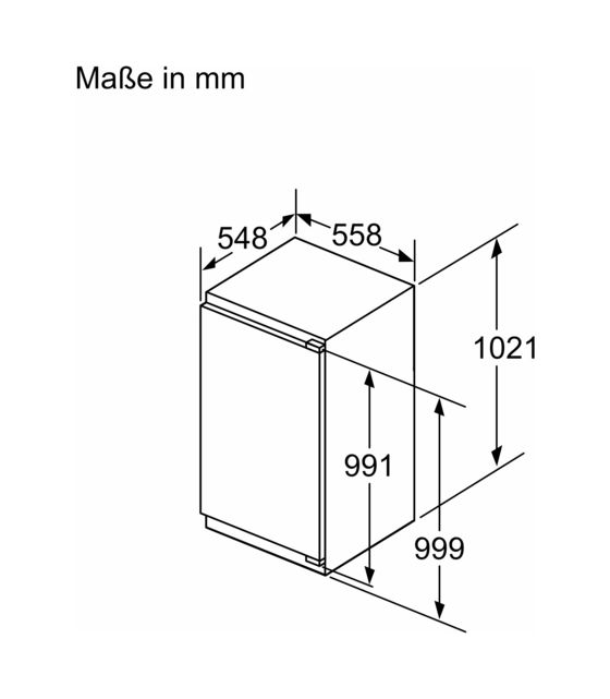 iQ500 KI31RADD1 Einbaukühlschrank EEK: D 77 kWh Jahr 