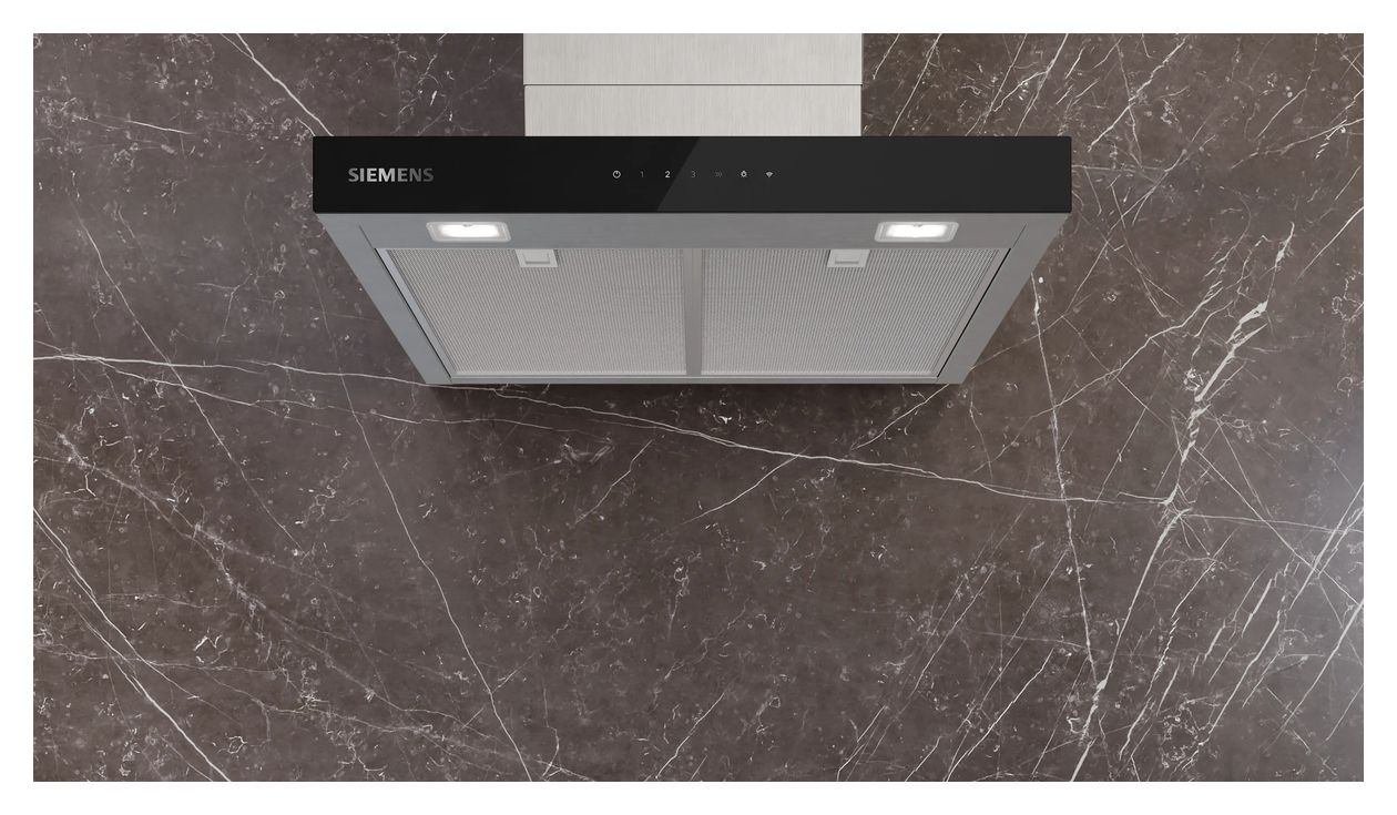 iQ500 LC67BDN30 Abluft/Umluft Dunstabzugshaube/Esse Wand 60 cm (Schwarz, Edelstahl) 