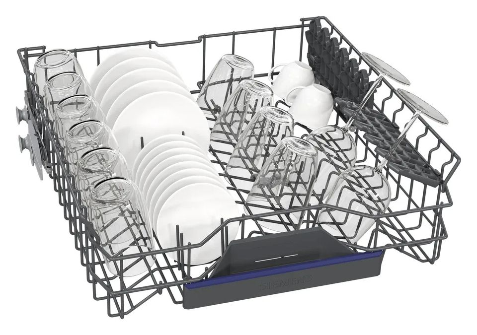 IQ500 SN15EW06CS 60 cm Geschirrspüler teilintegriert (ohne Front) Sehr leise 14 Maßgedecke aquaStop Funktion Heat exchanger/Drying assistant 