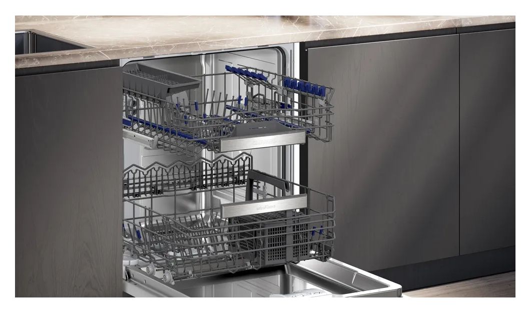 iQ500 SN65EX01BD 60 cm Geschirrspüler vollintegriert (ohne Front) Sehr leise 13 Maßgedecke aquaStop Funktion Wärmetauscher/Türöffnungstrocknung 