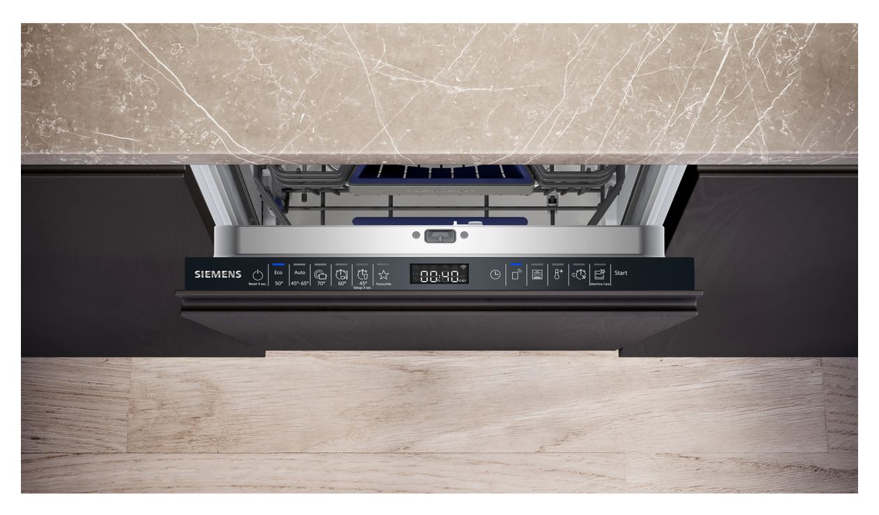 iQ500 SR65EX09ME 45 cm Geschirrspüler vollintegriert (ohne Front) Leise 10 Maßgedecke aquaStop Funktion Wärmetauscher 