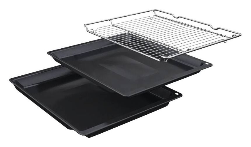 iQ700 CM924G1B1 Einbaubackofen kompakt AutoClean Mikrowelle (Schwarz/Edelstahl) 