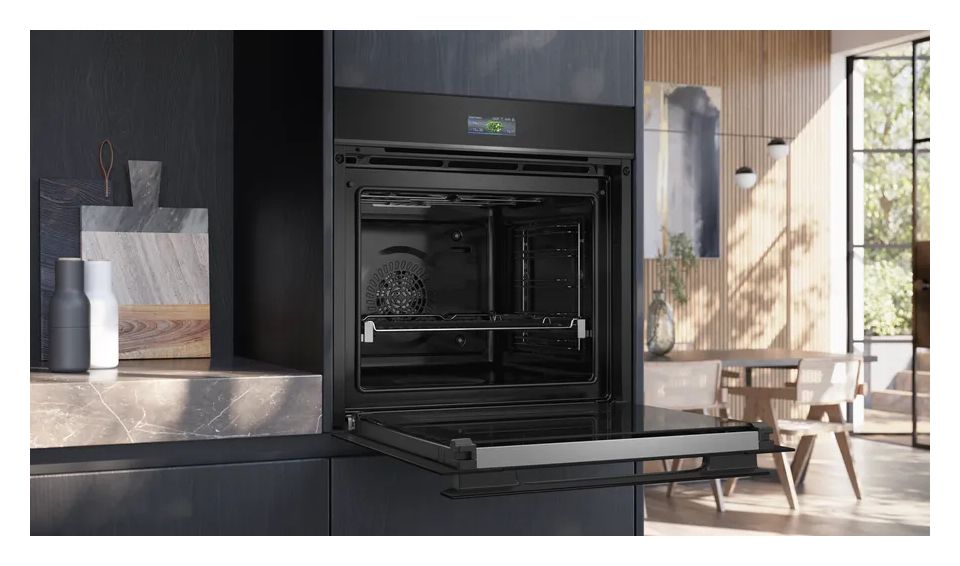 iQ700 HB974GLB1 Einbaubackofen groß AutoClean (Schwarz/Edelstahl) 