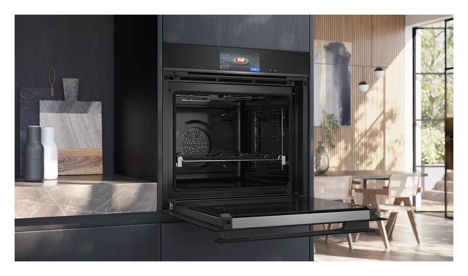 iQ700 HB978GMB1 Einbaubackofen groß AutoClean (Edelstahl, Schwarz) 