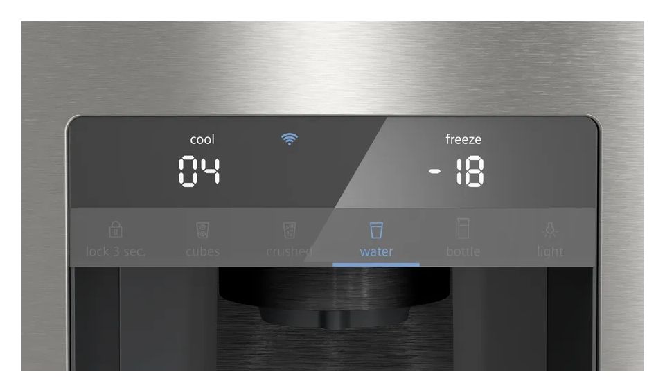 iQ700 KF96DPPEA Side-by-Side Kühl-/ Gefrierkombination French Door 375 l / 199 l 327 kWh NoFrost 1830 mm x 905 mm  (Edelstahl) 