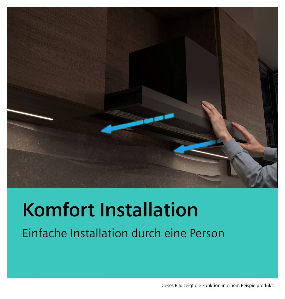 iQ700 LJ89BET65 Dunstabzugshaube Einbau 80 cm Abluft/Umluft (Schwarz) 